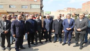 محافظ الجيزة: رصف وتطوير طريق ترسا العمومي بأبو النمرس وعمرو بن العاص بالبدرشين