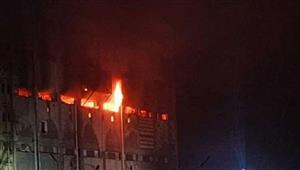 حريق في مصنع بويات بسوهاج