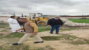 إزالة تعديات على خط الغاز الطبيعي غربي الإسكندرية- صور 