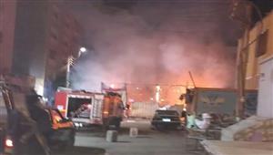 جميع البضائع تفحمت.. ماذا حدث داخل معرض "أهلاً رمضان" في المنيا؟ - صور