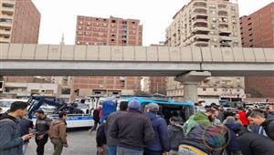 النيابة تعاين موقع انقلاب أتوبيس النقل الجماعي بعين شمس