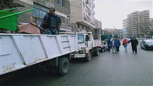 الجيزة: مصادرة 123 حالة إشغال وأعمال رصف وإزالة للتعديات بالعجوزة