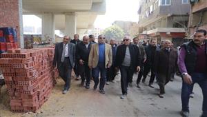 محافظ الجيزة يتابع تطوير طريق الخدمة أسفل محور كمال عامر