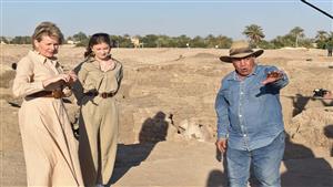 ملكة بلجيكا تزور المدينة الذهبية المفقودة في الأقصر -  صور