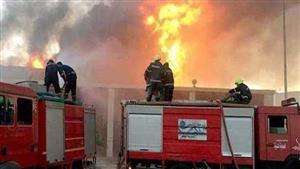 مصاب وخسائر بالآلاف.. حريق يلتهم محل ملابس في طنطا 