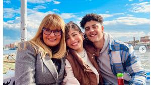 مايان السيد على الكورنيش بصحبة يسرا من كواليس "1000 حمدالله على السلامة"