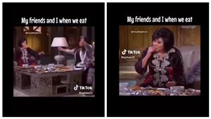 إسعاد يونس بتاكل ونجمة أمريكية تعلق "أنا وصحابي لما نكون جعانين"