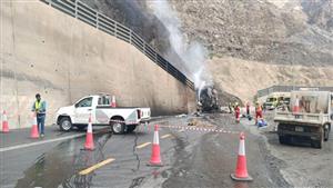 بعد وفاة ٢٠ معتمرًا بالسعودية.. حادث مروري جديد على الهواء مباشرة (فيديو)