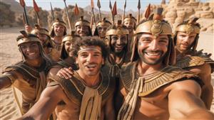 سيلفي الفراعنة.. 12 صورة غريبة للذكاء الاصطناعي من العصور القديمة