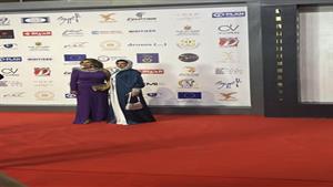 بالصور.. بوسي شلبي على السجادة الحمراء بمهرجان أسوان لأفلام المرأة