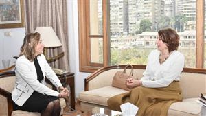 وزيرة الثقافة تستقبل رئيس المجلس التنفيذي لليونسكو