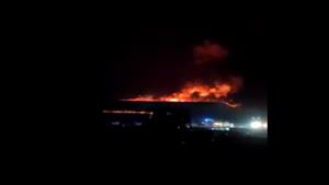 اشتعال ٢ كونتينر كابلات كهربائية بموقع إنشاء أمام كمبوند شهير بأكتوبر 