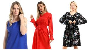 أفضل إطلالة في العيد فساتين بألوان الربيع تبدأ من 79 جنيها 