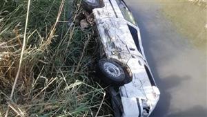  13 مصابا في انقلاب ميكروباص على الصحراوي الغربي بالمنيا