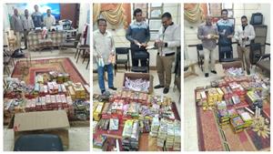 صواريخ وشماريخ.. ضبط ألعاب نارية محظورة في الوادي الجديد (صور)