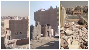 هدم عزبة أبو قرن.. إخلاء 60 أسرة وإزالة 20 عقارا حتى الآن