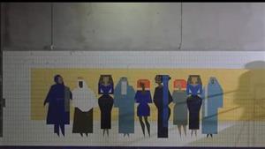 جدارية محطة مترو جامعة الدول العربية.. صور تكشف التفاصيل