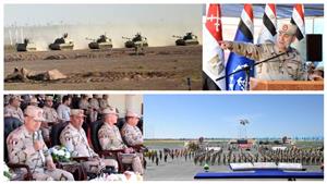 رئيس أركان حرب القوات المسلحة يشهد بياناً عملياً لإحدى تشكيلات المنطقة الشمالية العسكرية