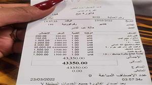 فاتورة تصفيف شعر بـ43 ألف جنيه.. تثير الجدل مجددا