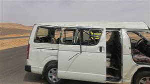  مصرع شخص في انقلاب ميكروباص بأكتوبر