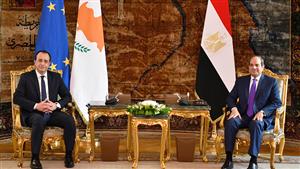 السيسي يعرب عن سعادته لاستقبال نظيره القبرصي في أول زيارة بعد انتخابه