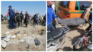 انتشال الجثامين.. الصور الأولى من موقع سقوط 4 أشخاص في بيارة بالدقهلية