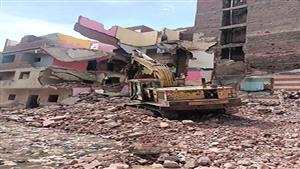 صور- إزالة عقارات مطلة على الدائري في البساتين