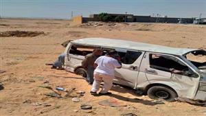 بينهم طفلان.. إصابة 7 أشخاص في انقلاب ميكروباص بمنشأة القناطر