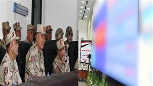 رئيس أركان القوات المسلحة يشهد إحدى مراحل مشروع مراكز القيادة الاستراتيجي التعبوي