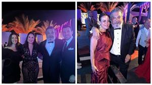 ريهام عبد الغفور ودنيا سمير غانم في حفل زفاف نجل ماجد الكدواني: "مع أبو العريس"