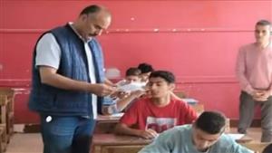 الفولي يتابع امتحانات الشهادة الإعدادية بمدارس المنوفية