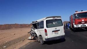 إصابة 3 أمناء شرطة وسيدة في تصادم ميكروباص وسيارة إطفاء بأسيوط