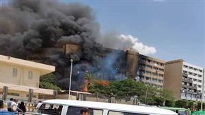 أغلبهم اختناقات.. مصدر أمني يوضح عدد المصابين بحريق مبنى 15 مايو (صور)