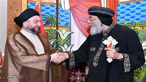 البابا تواضروس يستقبل رئيس تيار الحكمة العراقي