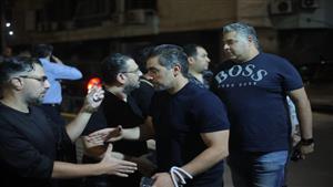 بالصور.. نجوم الفن في عزاء أشرف أبو زيد