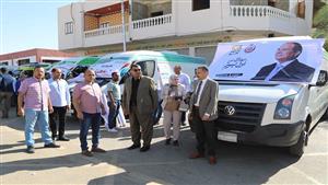بالصور.. محافظ الوادي الجديد يدشن حملة "100 يوم صحة " للكشف على المواطنين