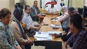 الفولي يتابع امتحانات الدبلومات الفنية من داخل غرفة العمليات الرئيسية بالمديرية