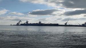 صور.. "فخر القناة" يصل بورسعيد قادمًا من كوريا الجنوبية 