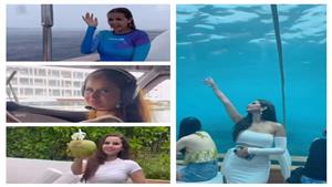 على أنغام "بلبطة".. منة عرفة تكشف عن رحلتها لجزر المالديف