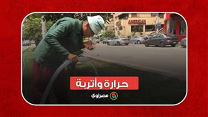 حرارة وأتربة.. أجواء الطقس في القاهرة من أعلى كوبري أكتوبر