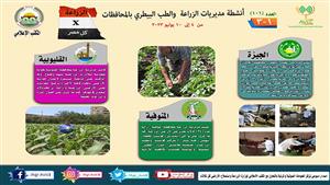 "الزراعة في كل مصر".. تعرف على أنشطة وجهود مديريات الزراعة والطب البيطري