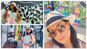 هند صبري تستمتع بإجازتها الصيفية بأمريكا.. والجمهور: "أحلى واحدة"(صور)