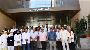 بالصور- محافظ أسوان يتفقد التشغيل التجريبى لمستشفى حورس العام بإدفو