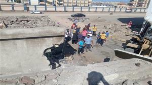 بالصور- إخلاء سوق خديجة ببورسعيد تمهيدا لتحويله إلى سوق حضاري