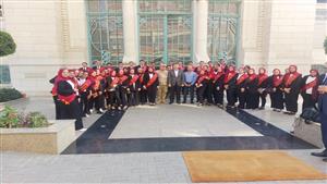 طلاب بجامعة عين شمس يزورون المتحف الحربي