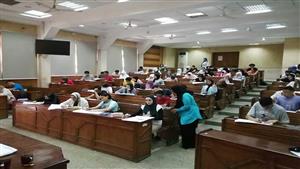 فنون تطبيقية حلوان تشهد إقبالاً من طلاب الثانوية العامة لأداء اختبارات القدرات