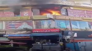 فيديو.. اللقطات الأولى لموقع "حريق العصافرة" في الإسكندرية 