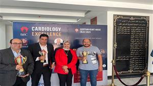 حصول باحثي طب عين شمس على جائزة أفضل رسالة ماجستير وثاني أفضل رسالة دكتوراه لأمراض القلب