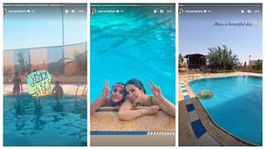 "في حمام السباحة"..نسرين طافش تخطف الأنظار في أحدث ظهور