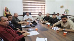 المنيا تبحث استعدادات التدريب العملي لمجابهة الأزمات والكوارث "صقر 119"